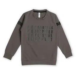 earth conscious Boys Typography Printed Pullover-picture-22