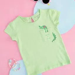 Pantaloons Baby Girls Graphic Printed Cotton T-shirt-picture-24