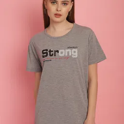 VIMAL JONNEY Typography Printed Round Neck Short Sleeves Cotton T-shirt-image-69
