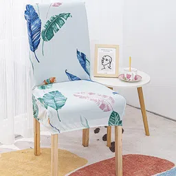 HOUSE OF QUIRK Set Of 2 Printed Removable Chair Cover-33