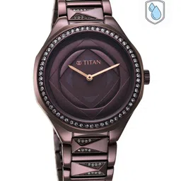 Titan Women Dial & Stainless Steel Bracelet Style Strap Analogue Watch 95206QM01-picture-13