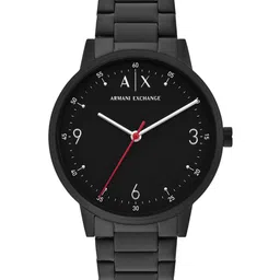 Armani Exchange Men Black Dial & Stainless Steel Straps Analogue Watch AX2738-28