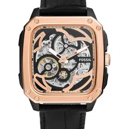 Fossil Men Rose Gold-Toned & Silver-Toned Inscription Analogue Watch BQ2572-image-50