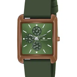 CRESTELLO Men Embellished Dial & Bracelet Style Straps Analogue Watch CR-G032SLC-GRN-29