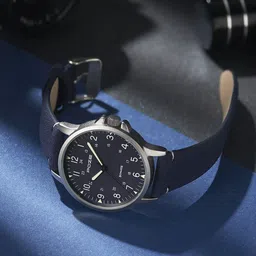 Sonata Men Printed Dial & Leather Bracelet Style Straps Analogue Watch SP70011SL03W-43