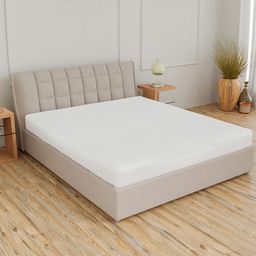 CURIOUS LIFESTYLE White Water Proof Terry Cotton Queen Size Mattress Protector-picture-54
