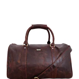 STRUTT Leather Duffle Bag-16