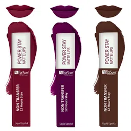 ForSure Set Of 3 Power Stay Matte Non-Transfer Waterproof Liquid Lipstick - 5ml Each-15