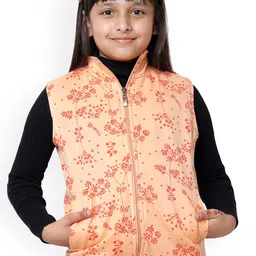 BAESD Girls Floral Fleece Lightweight Crop Quilted Jacket-picture-9