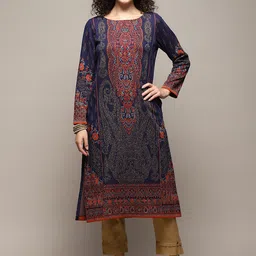Biba Ethnic Motifs Embroidered Kurta-picture-15