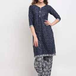 Roly Poly Floral Printed Kurta With Salwar & With Dupatta-56