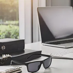 SUNNIES Unisex Rectangle Sunglasses with UV Protected Lens-image-91