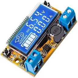 Dual Display 3A DC-DC 5-23V To 0-16.5V Step Down Power Supply Buck Converter Adjustable LCD Step- down Voltage Regulator With Case image 1
