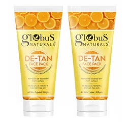 Globus naturals Set of 2 De Tan Face Pack with Grapes & Mulberry - 100 g Each-15