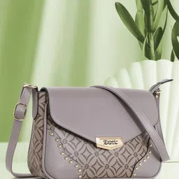 Exotic Geometric Printed Structured Sling Bag-13