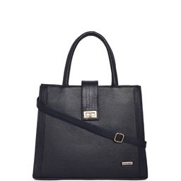 Stamp Textured Structured Leather Handheld Bag-22