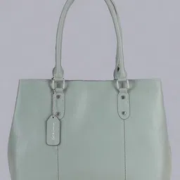 Mast & Harbour Green Zip Detail PU Shopper Shoulder Bag-12