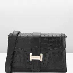 Lino Perros Croc Textured Structured Shoulder Bag-11