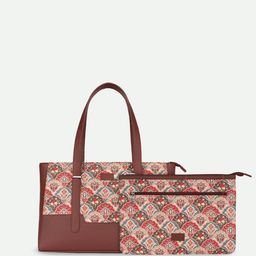 ZOUK Floral Printed Structured Shoulder Bag image 2