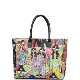 MARKQUES Graphic Printed Structured Shoulder Bag Up to 16 inch-46