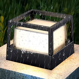 Mufasa Black 12 Watts LED Pillar Bulkhead Outdoor Lamp-image-16