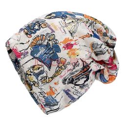 YOUSTYLO Unisex Printed Soft Cotton Slouchy Beanie Cap-picture-22