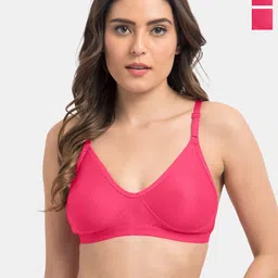 Tweens Pack of 2 Full Coverage Non Padded Cotton T-shirt Bra With All Day Comfort-picture-20