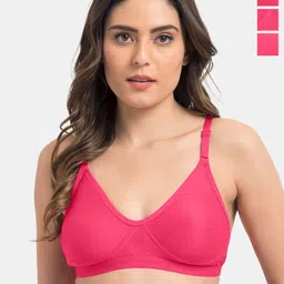 Tweens Pack of 3 Full Coverage Non Padded Cotton T-shirt Bra With All Day Comfort-image-51