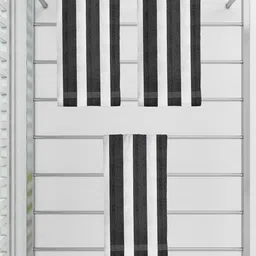 Athom Trendz Set Of 3 Striped 210 GSM Pure Cotton Bath Towels-17