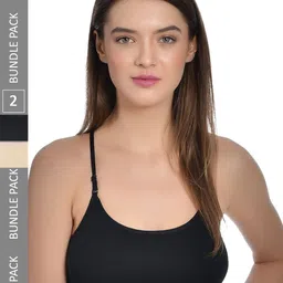 Aimly Pack of 2 Full Coverage Non-Padded Non-Wired Sports Bra-11
