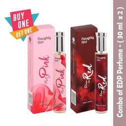 Lyla Blanc Naughty Girl Set Of 2 Pour Me Red & Flirt In Pink EDP Perfume - 30 ml Each-52