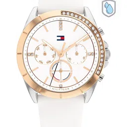 Tommy Hilfiger Women White Dial & White Straps Analogue Multi Function Watch TH1782388W-10
