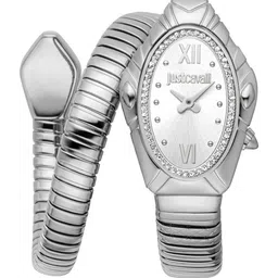 Just Cavalli Women Dial & Stainless Steel Wrap Around Straps Analogue Watch JC1L357M0015-42