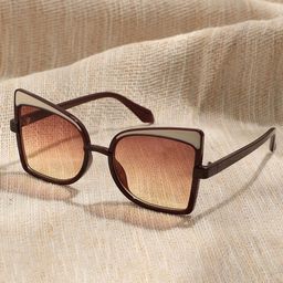 HAUTE SAUCE by Campus Sutra Women Brown Lens & Brown Oversized Sunglasses with Polarised Lens-25