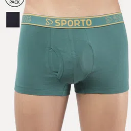 SPORTO Men Pack Of 2 Solid Cotton Trunk-picture-11