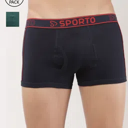 SPORTO Men Pack Of 2 Solid Cotton Trunk- SPM1020ST_2P-picture-10