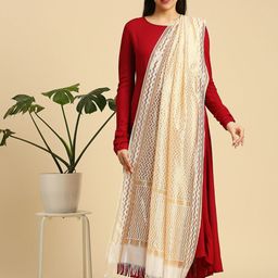 Dupatta Bazaar Woven Design Zari Dupatta-picture-49