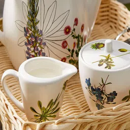 Rosanna White & Blue 2 Pieces Floral Printed Ceramic Glossy Cups -147ml-31