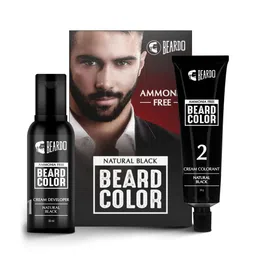 BEARDO Men Ammonia Free Natural Black Beard Colour - 30ML+30GM-55