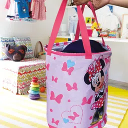 Kuber Industries Pink Printed Waterproof Laundry Bag-image-11