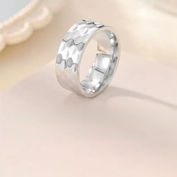 SALTY Men Stainless Steel Textured Finger Rings-picture-5
