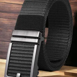 INVICTUS Men Textured Slider Buckle Belt-image-22