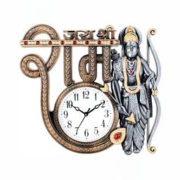 Attractionz SilverToned and White Analogue Traditional Wall Clock Core-47