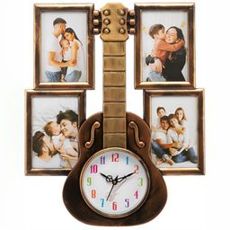 Attractionz Brown & White Round Shaped Contemporary Wall Clock-image-96
