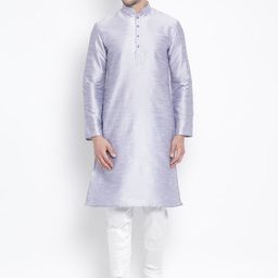 VASTRAMAY Men Ethnic Regular Kurta With Churidar-picture-25