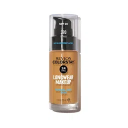Revlon Colorstay Long Wear MakeUp Foundation SPF20 With Hyaluronic Acid 30ml - Toast 370-6