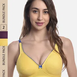 FIMS Pack of 2 Non Padded Non Wired Everyday Bra-38