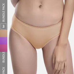 FIMS Women Pack Of 3 Anti Microbial Hipster Briefs Chinki_Panty-image-37