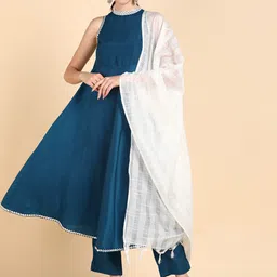 AHIKA Regular Kurta with Trousers & With Dupatta image 1
