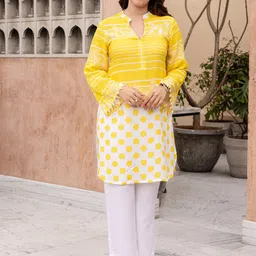 Ambraee Printed Regular Kurta with Trousers image 1